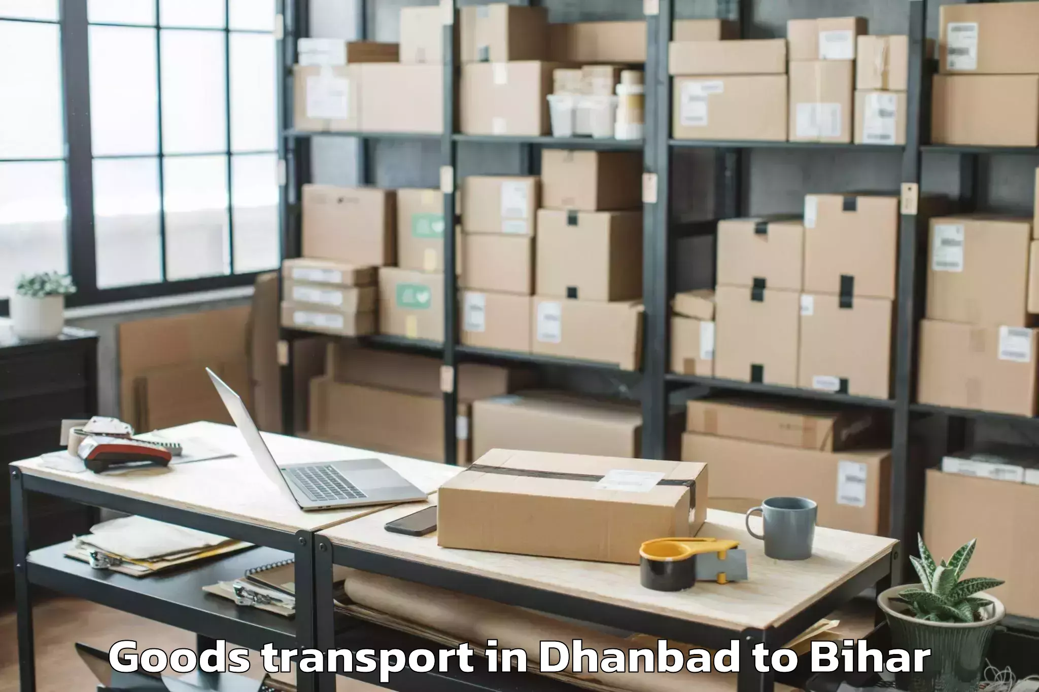 Comprehensive Dhanbad to Bhargama Goods Transport